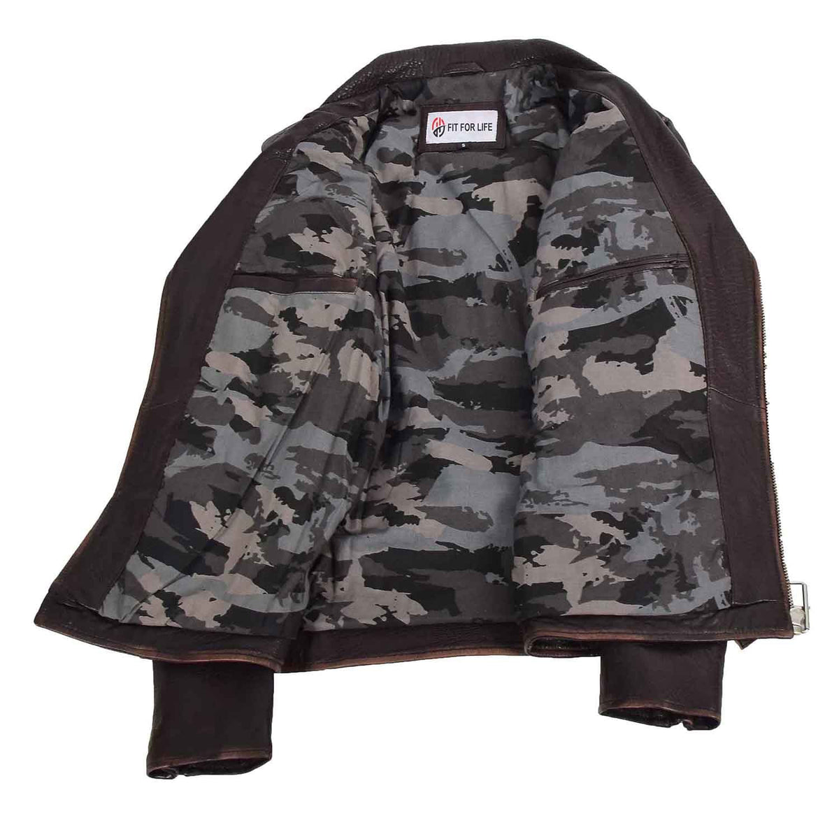 Mens Real New Zealand Leather Biker Style Jacket