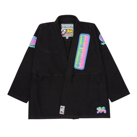 Shoyoroll Batch 149 Retro Gradient black BJJ gi front view