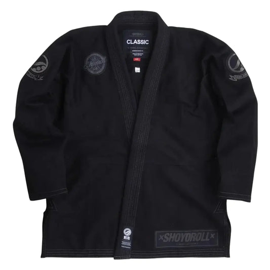 Shoyoroll Batch 51 REBEL Japan black BJJ gi front view
