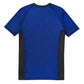 2022 Ranked No-Gi Jiu Jitsu Rash Guard blue short sleeve BJJ compression shirt back view