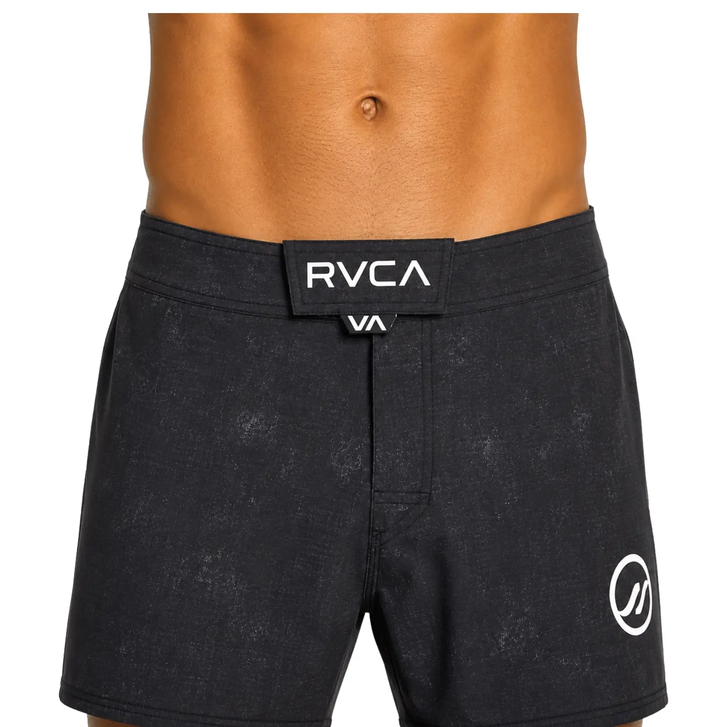 Batch 143 Malibu MMA training shorts front view in black
