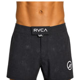 Batch 143 Malibu MMA training shorts front view in black