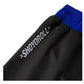 BJJ No Gi Shoyoroll Azure Competitor black fitted shorts detail view showing waistband and logo