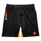 BJJ No Gi Shoyoroll Batch 146 BlackSTAR retro training fitted shorts front view in black