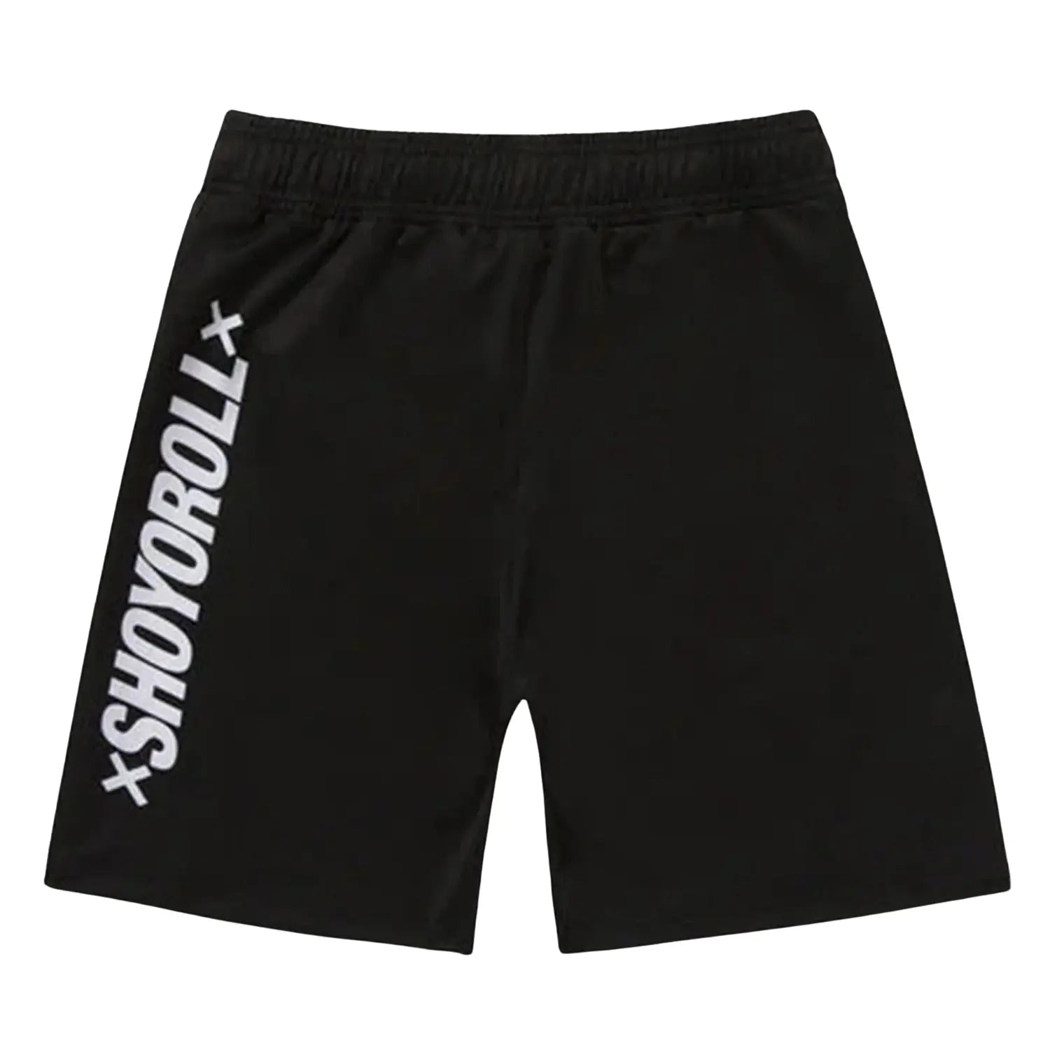 BJJ No Gi Shoyoroll RSS 23 training fitted shorts black front view
