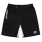 BJJ No Gi Shoyoroll RSS 23 training fitted shorts black front view