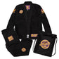 Black BJJ Gi 450 GSM Brazilian Jiu-Jitsu kimono with pants and drawstring bag