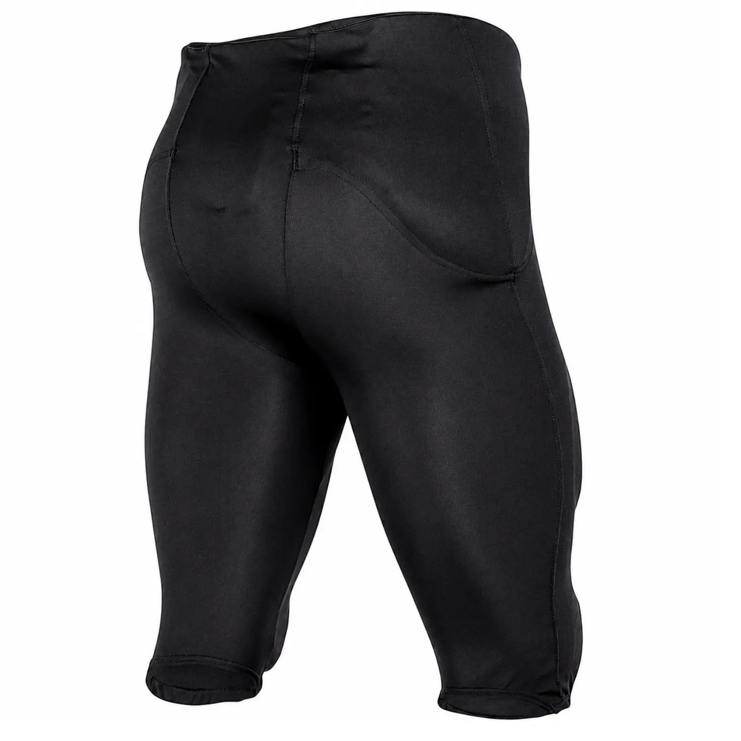 Custom American football pants featuring padded protection, flexible fabric, and reinforced stitching shown from the rear