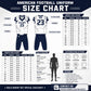 American football uniform size chart for custom jerseys and football pants