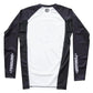 Shoyoroll 2019 CS Q1 black and white long sleeve BJJ training rash guard back view