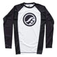 Shoyoroll 2019 CS Q1 black and white long sleeve BJJ training rash guard front view