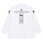 Shoyoroll Batch 111 Yu Nagaba BJJ Gi white back view with graphic design