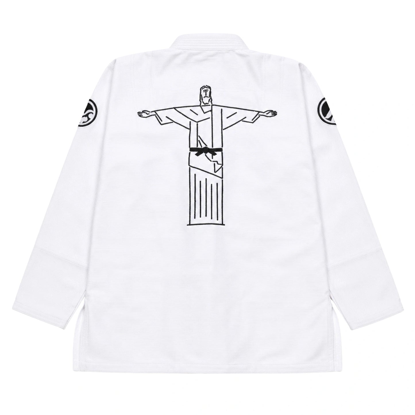 Shoyoroll Batch 111 Yu Nagaba BJJ Gi white back view with graphic design