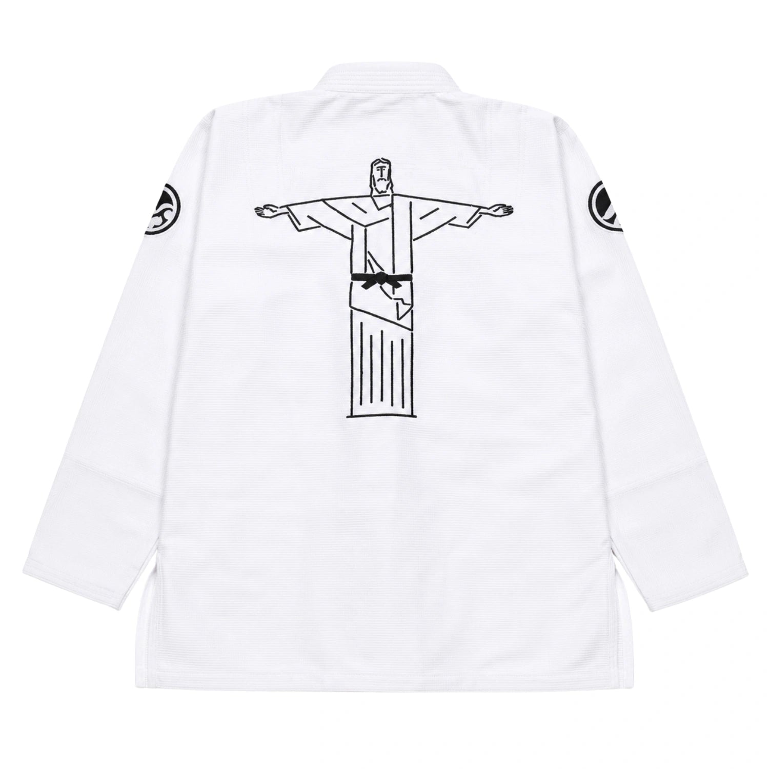 Shoyoroll Batch 111 Yu Nagaba BJJ Gi white back view with graphic design