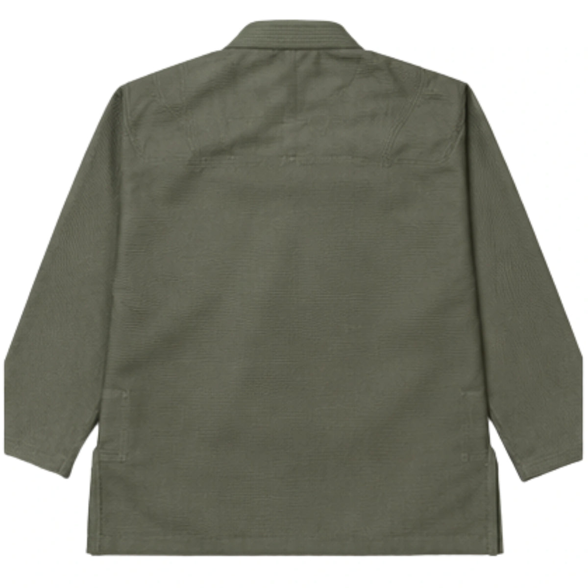 Shoyoroll Batch 114 RVCA x DPM olive BJJ gi back view