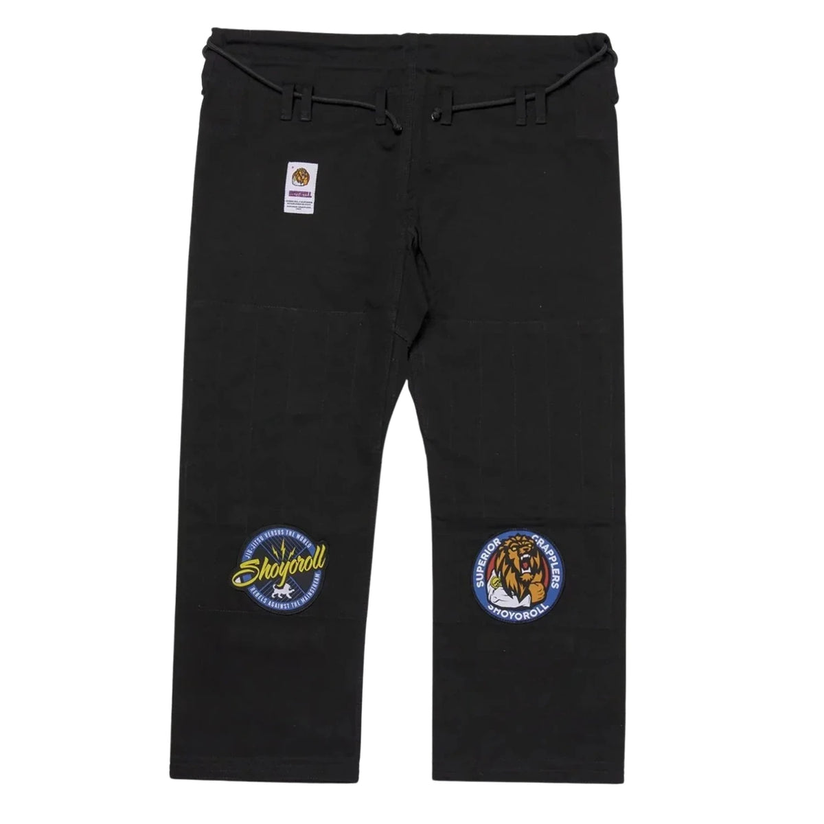 Shoyoroll Batch 124 Federation V2 black BJJ gi pants front view