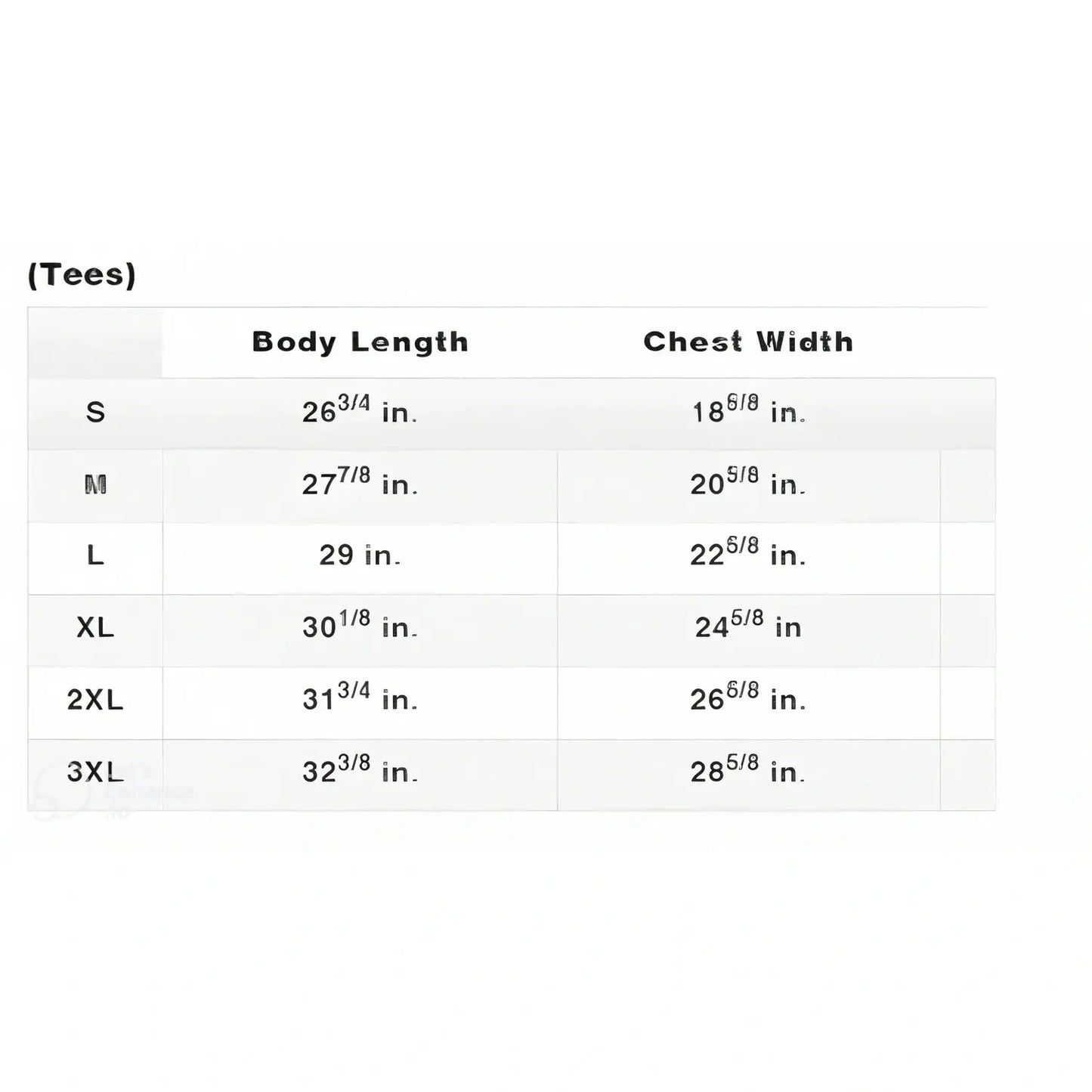 Shoyoroll Batch 145 SuperLite Retro short sleeve BJJ rash guard size chart with body length and chest width measurements