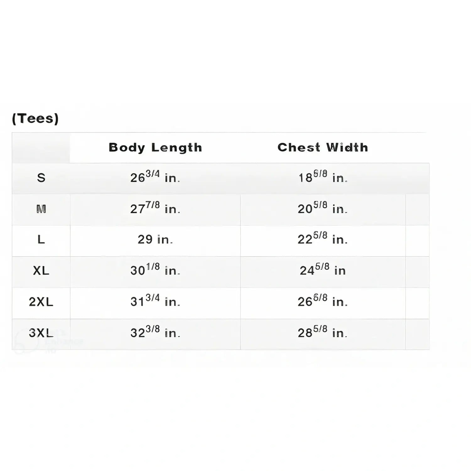 Shoyoroll Batch 145 SuperLite Retro short sleeve BJJ rash guard size chart with body length and chest width measurements