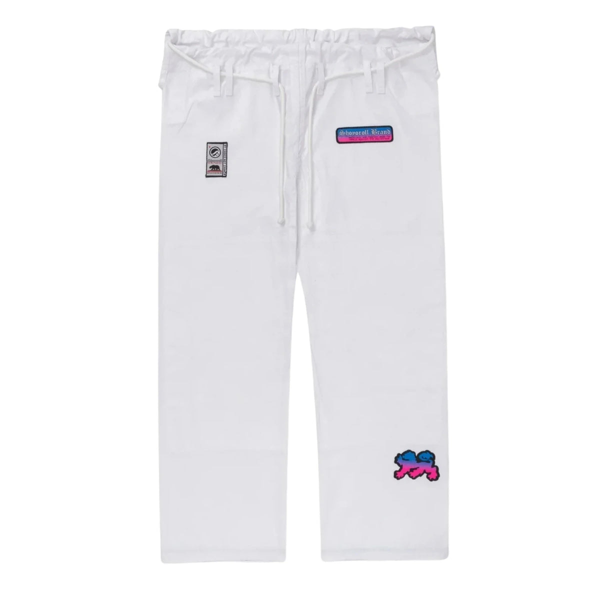 Shoyoroll Batch 149 Retro Gradient white BJJ gi pants front view