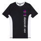 Shoyoroll Batch 151 SS24 Americana black and white short sleeve BJJ training rash guard front view