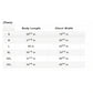 Shoyoroll Batch 151 SS24 Americana short sleeve BJJ rash guard size chart