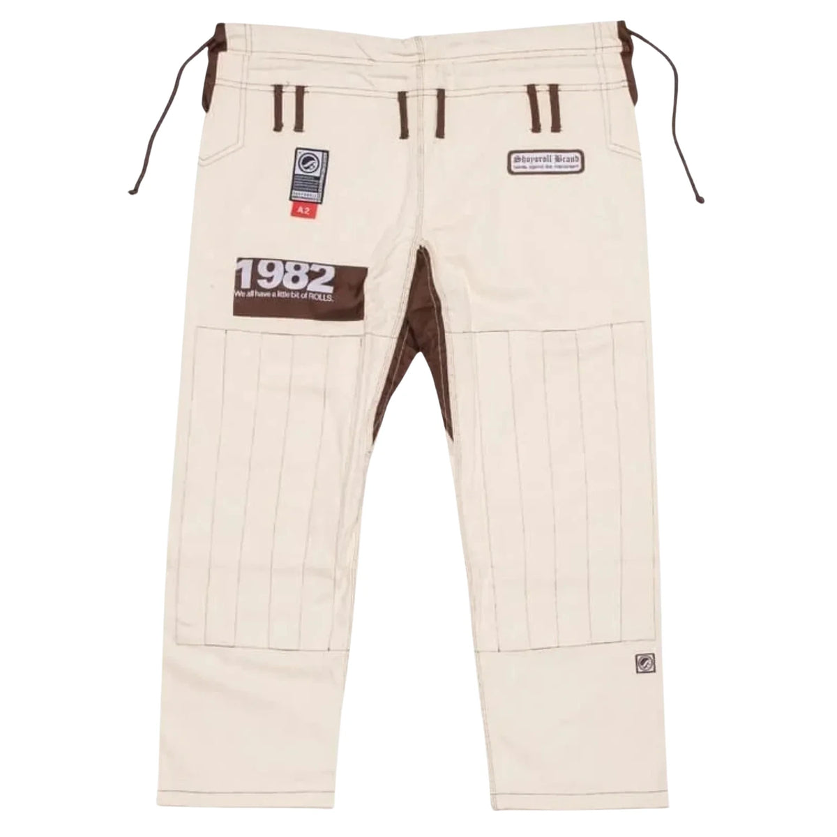 Shoyoroll Batch 16 Forever Rolls BJJ Gi pants with reinforced stitching and Rolls artwork