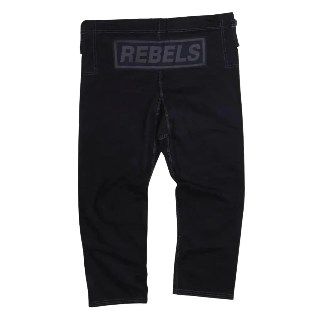 Shoyoroll Batch 51 REBEL Japan black BJJ gi pants back view