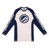Shoyoroll Comp Edition 20.3 white long sleeve BJJ training rash guard front view