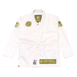Shoyoroll Cut Batch 75 SIX white BJJ Gi 450 GSM front view