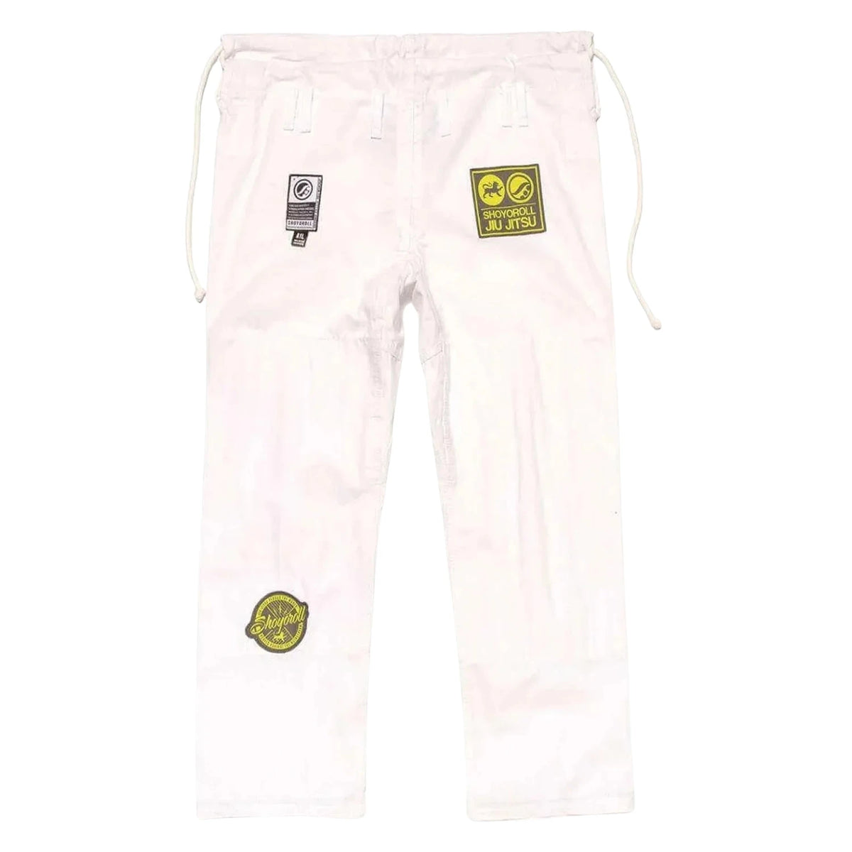 Shoyoroll Cut Batch 75 SIX white BJJ Gi pants with embroidered logos