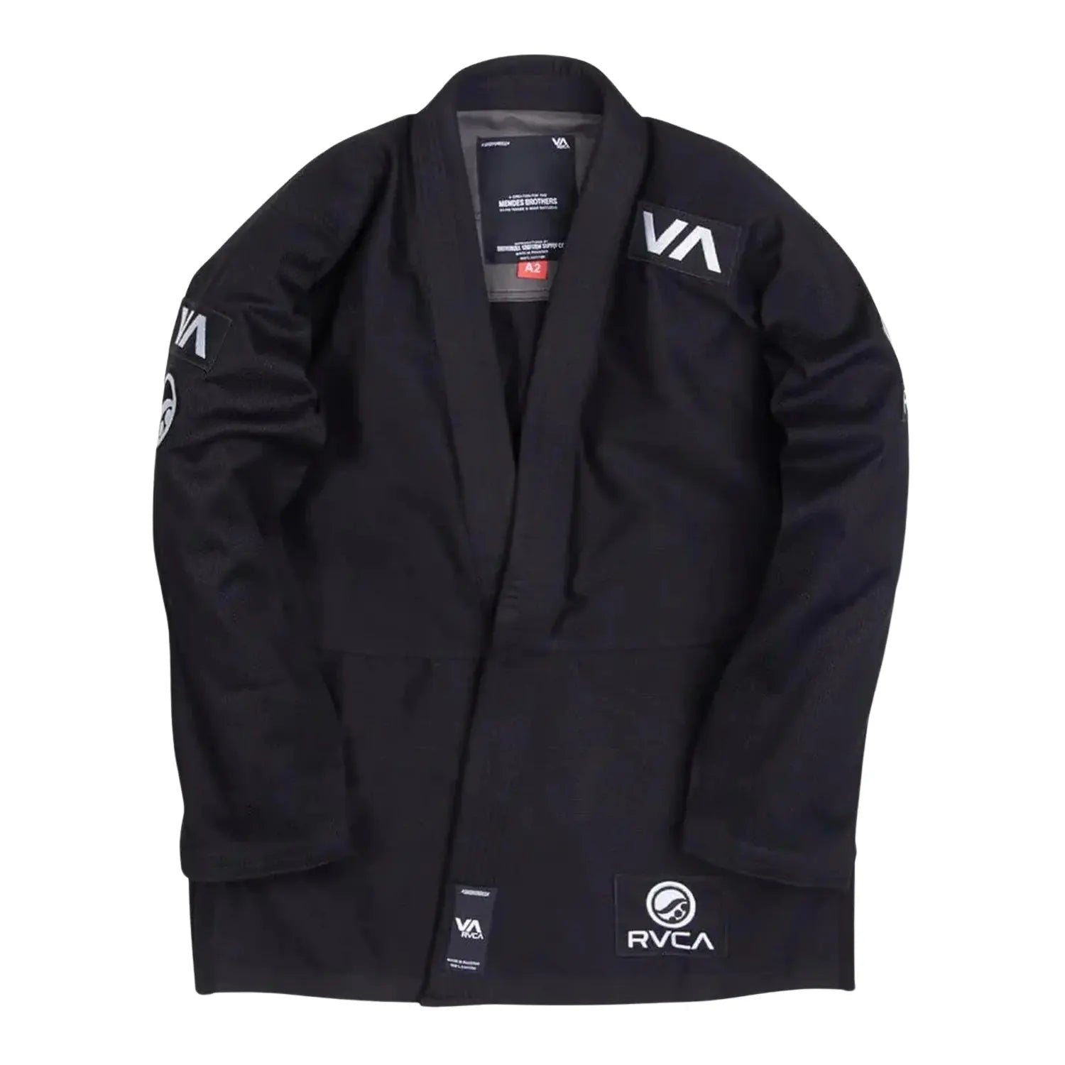 Shoyoroll Cut RVCA V2 Batch 60 black BJJ Gi jacket front view