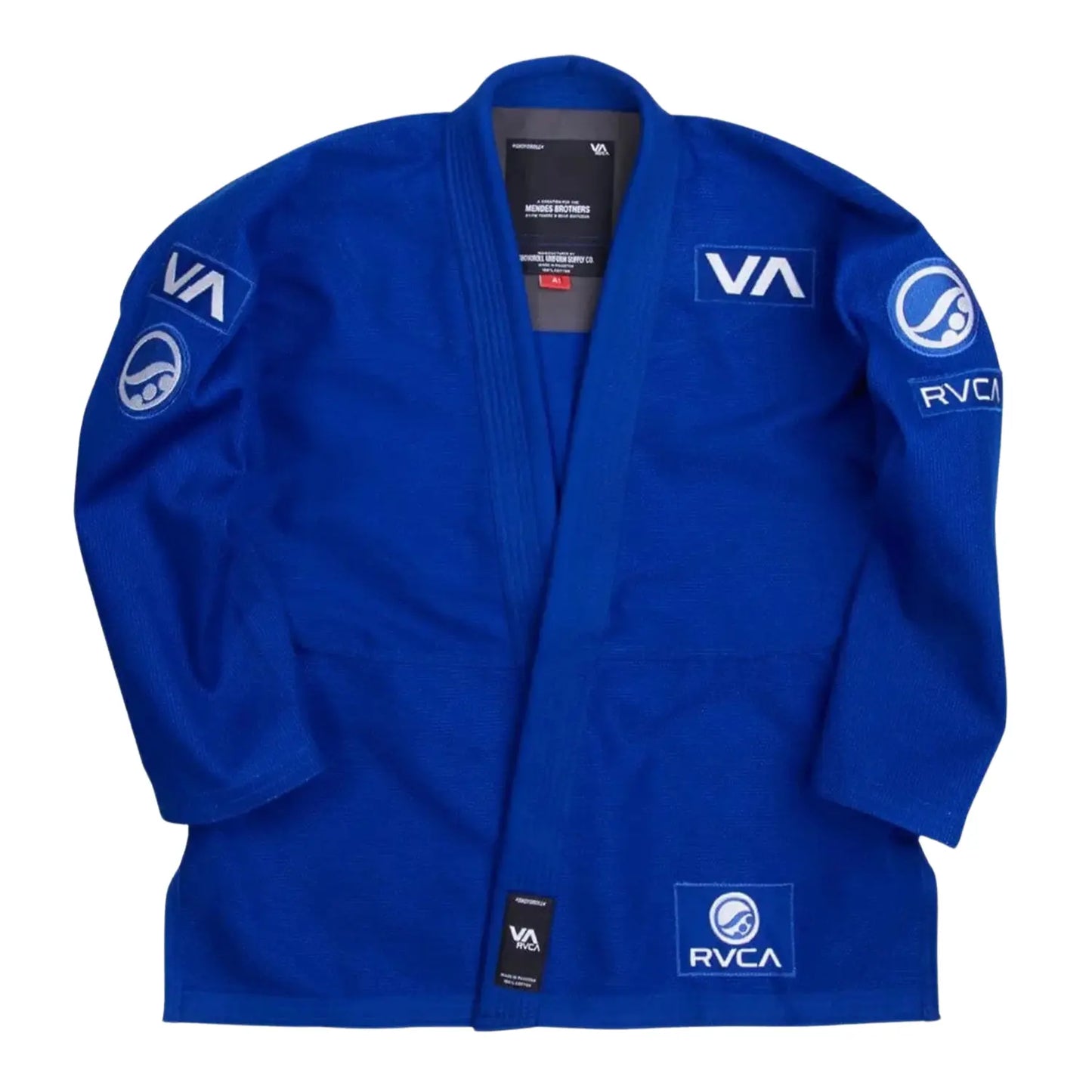 Shoyoroll Cut RVCA V2 Batch 60 blue BJJ Gi jacket front view