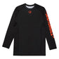 Shoyoroll Ember Competitor black long sleeve BJJ training rash guard front view