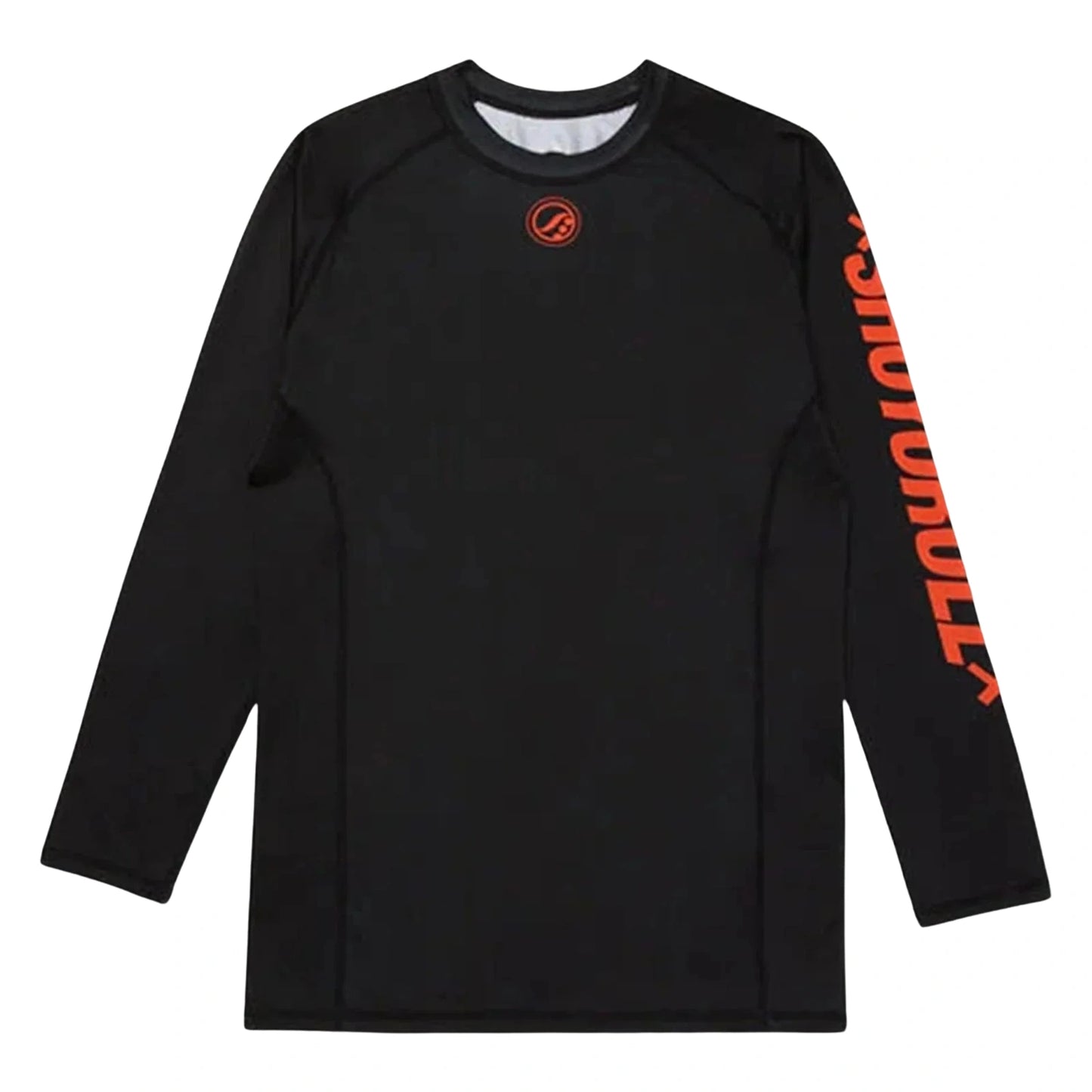 Shoyoroll Ember Competitor black long sleeve BJJ training rash guard front view