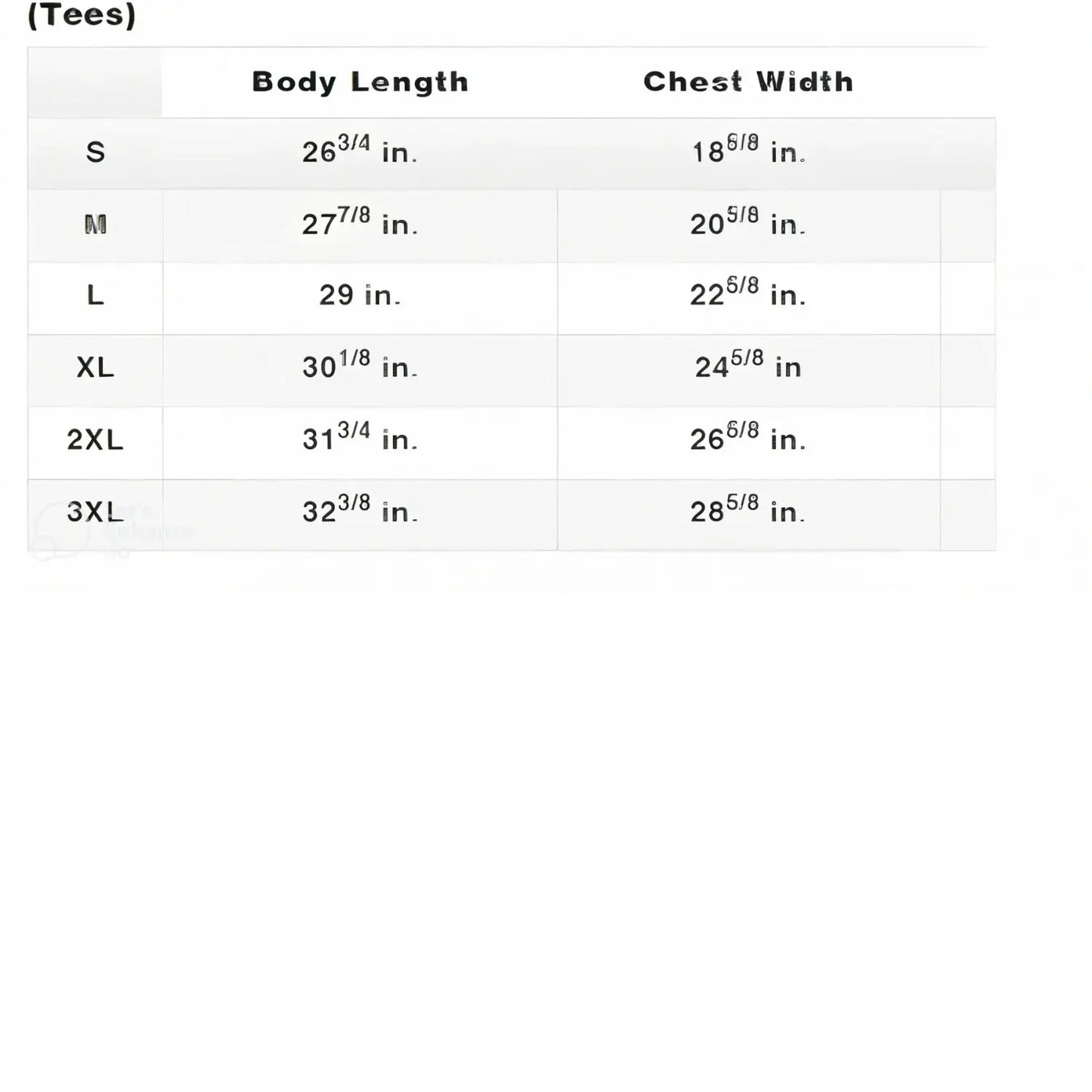 Shoyoroll Retro BJJ Rash Guard Batch 145 SuperLite size chart with body length and chest width measurements