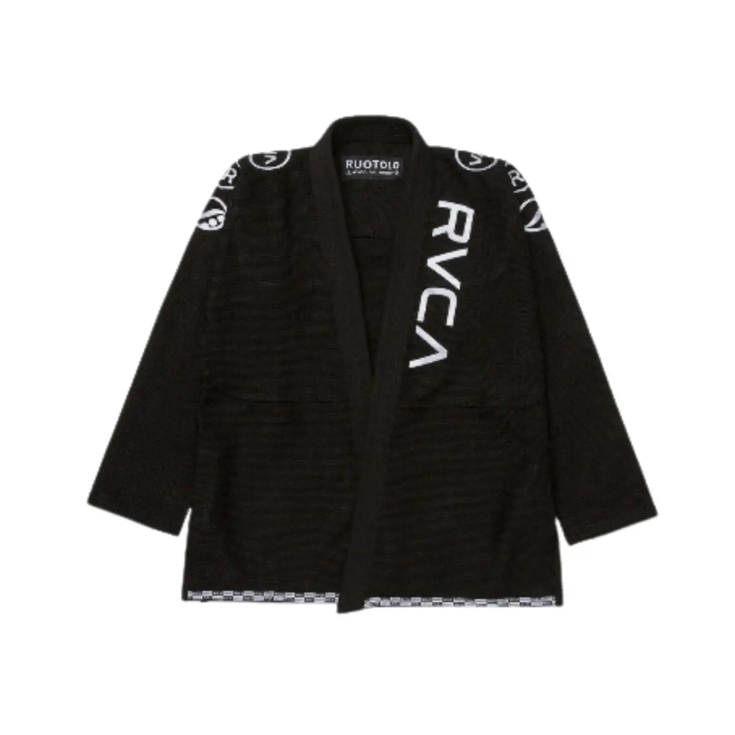 Shoyoroll RVCA x Roots BJJ Jiu-Jitsu Gi black front view