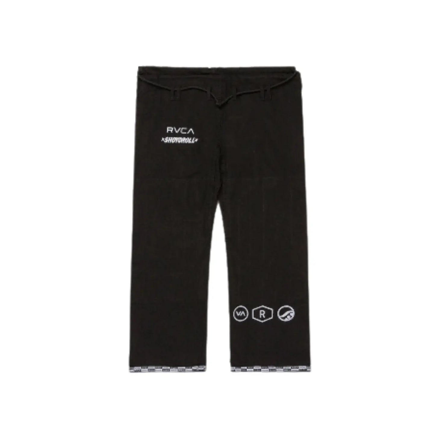 Shoyoroll RVCA x Roots BJJ Gi black pants back view