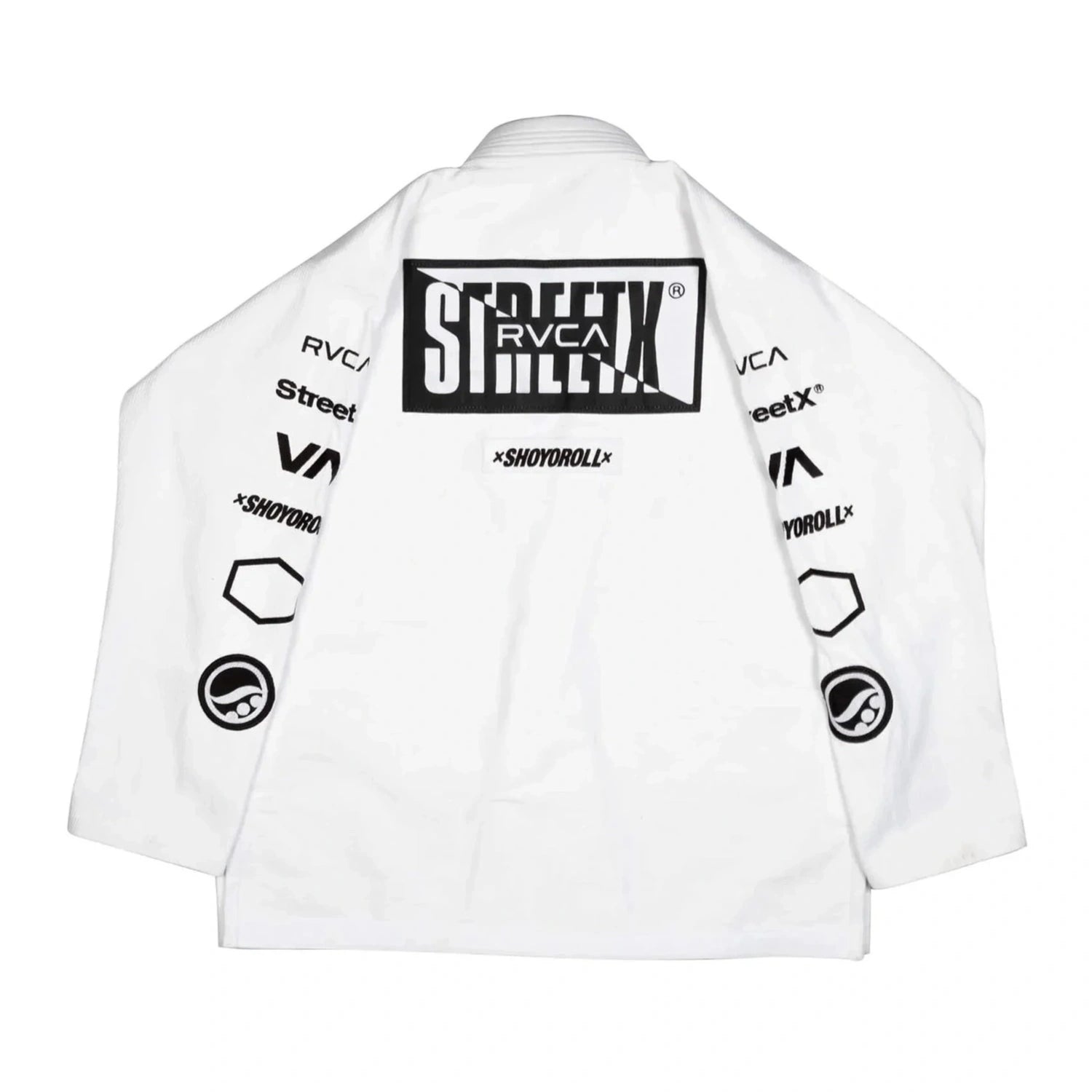 Shoyoroll RVCA x StreetX BJJ Gi back view 450 GSM Brazilian Jiu-Jitsu kimono