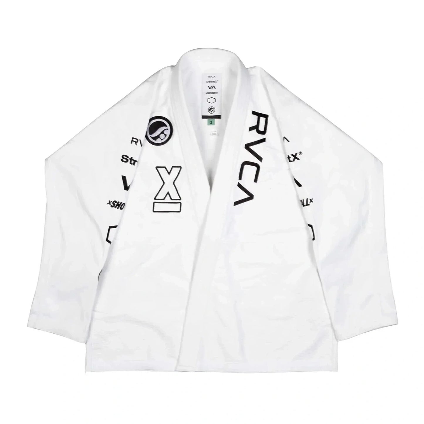 Shoyoroll RVCA x StreetX BJJ Gi front view 450 GSM Brazilian Jiu-Jitsu kimono