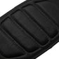 The Apex black mesh weightlifting belt close-up detail showing contoured lumbar padding channels and mesh texture by Trico Gear