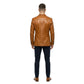 The Maverick Men's Genuine Brown Leather Blazer