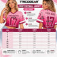 Tricogear custom women's crop football jersey size chart with bust length and sleeve measurements