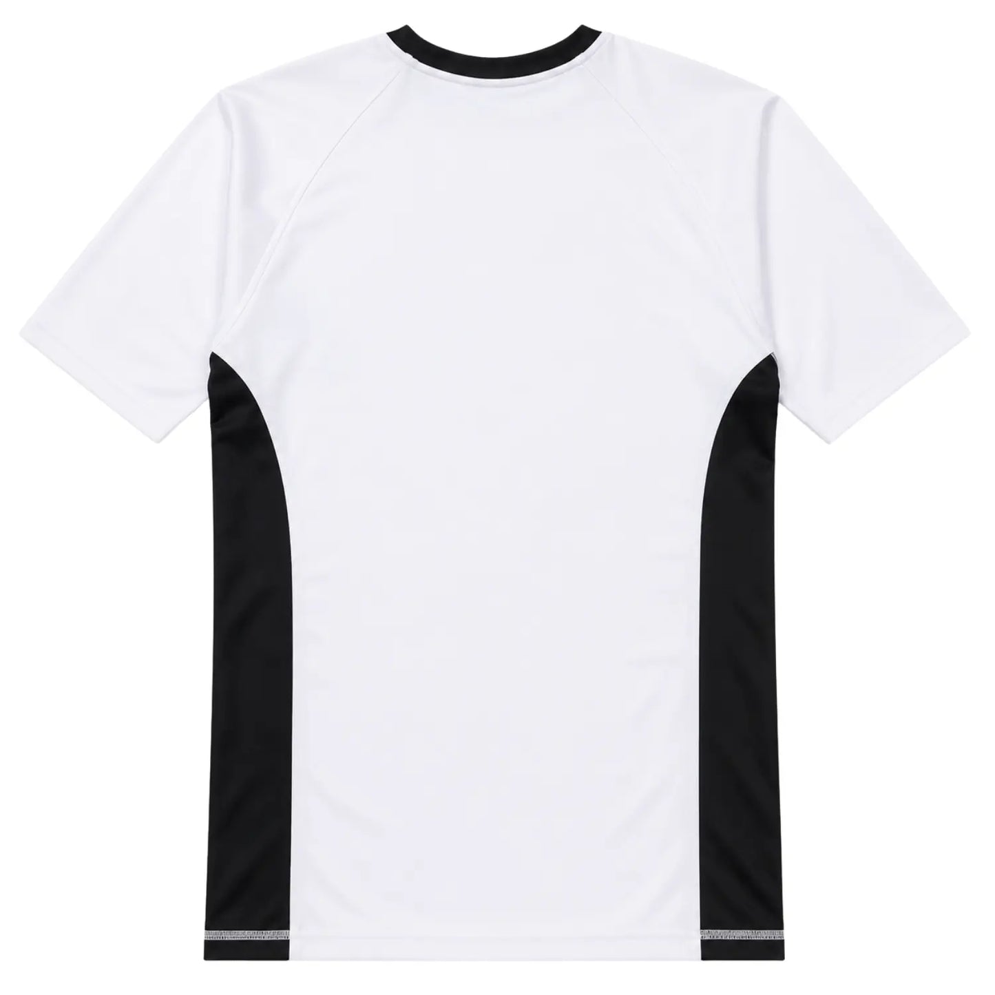 White BJJ Rash Guard 2022 short sleeve No-Gi Jiu Jitsu training shirt back view