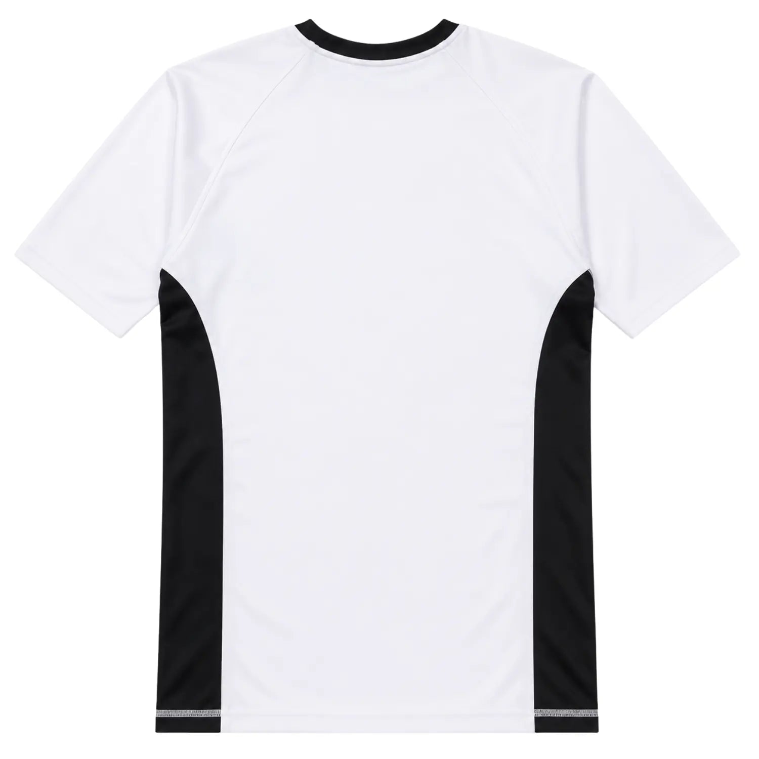 White BJJ Rash Guard 2022 short sleeve No-Gi Jiu Jitsu training shirt back view