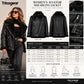 Women’s Black RAF B3 Sheepskin Shearling Leather Biker Jacket Size Chart