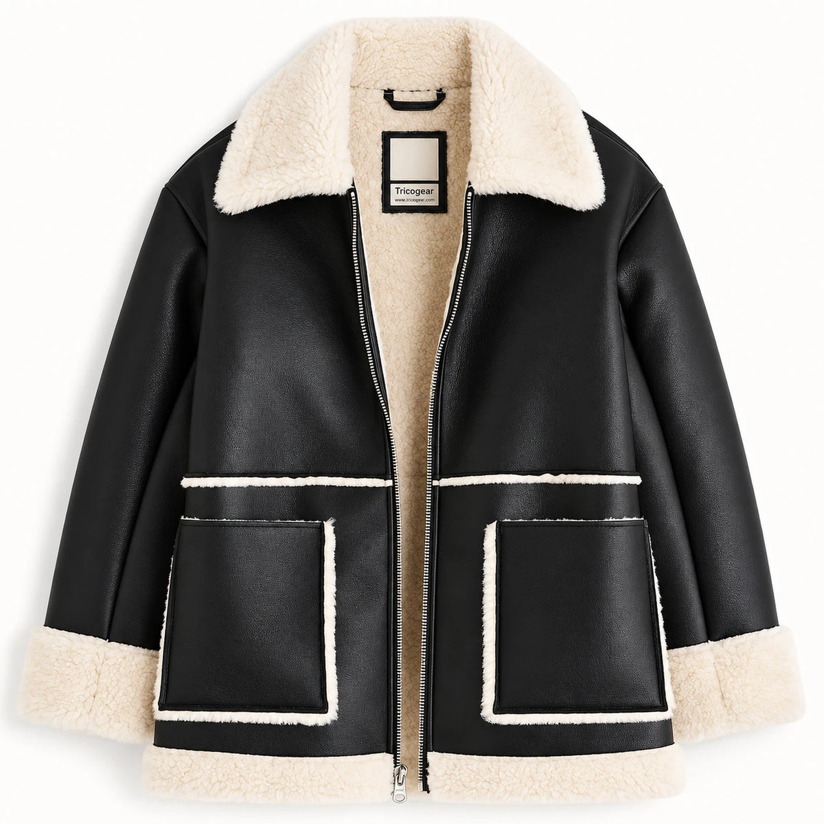 Women’s Brown B3 RAF Aviator Shearling Leather Jacket – Flight Bomber Jacket