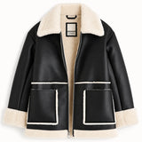Women’s Brown B3 RAF Aviator Shearling Leather Jacket – Flight Bomber Jacket